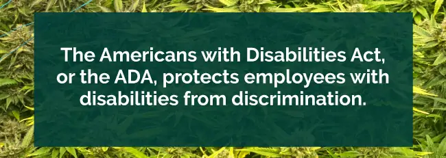 ADA protects employees with disabilities from discrimination