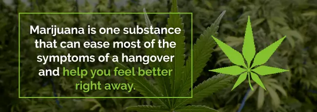 hangover relief marijuana