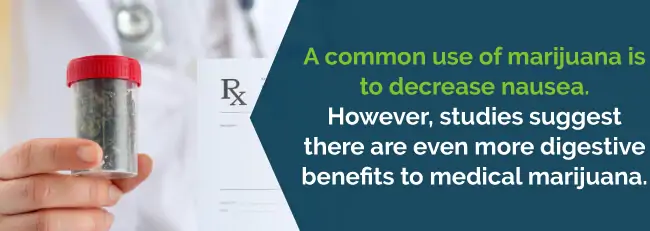 A common use for marijuana is to decrease nausea