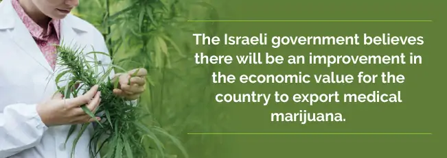 Government believes there will be an improvement in economic value for the country to export medical marijuana