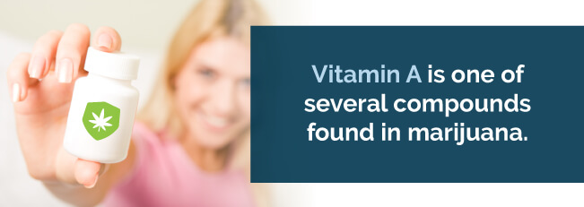 Vitamin A is one of several compounds found in marijuana
