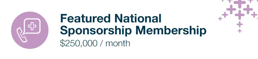 featured national sponsorship membership