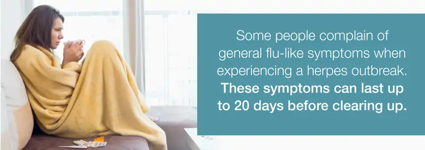 herpes flu symptoms