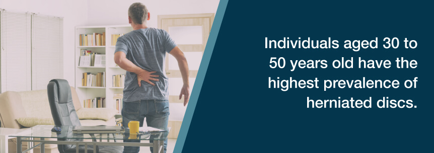herniated disc age
