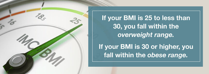 obese bmi range