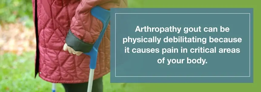 arthropathy gout pain