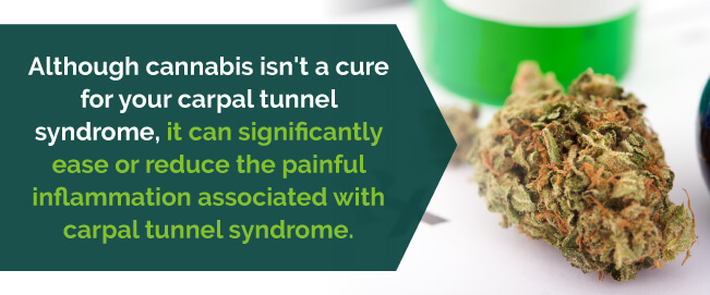 marijuana reduces inflammation associated with carpal tunnel 