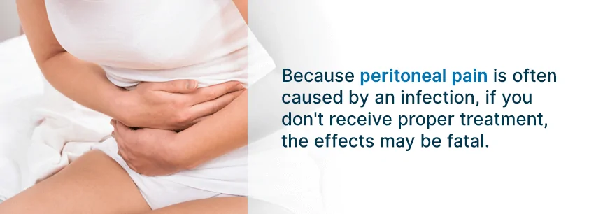 peritoneal pain effects