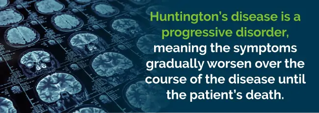 huntingtons disease progressive disorder