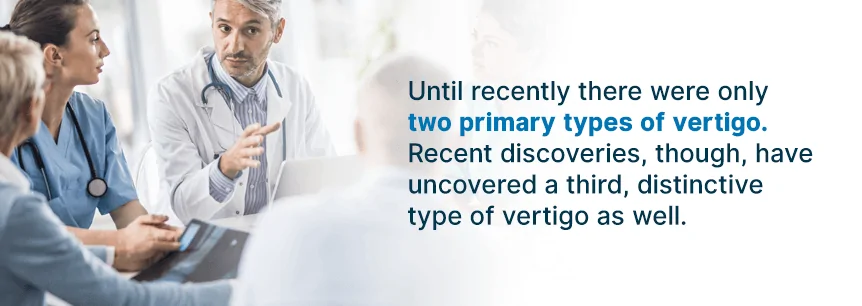 types of vertigo