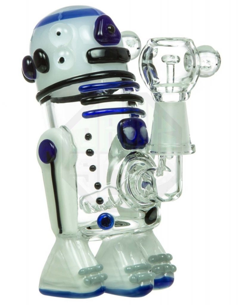 R2D2 Bong Art Glass