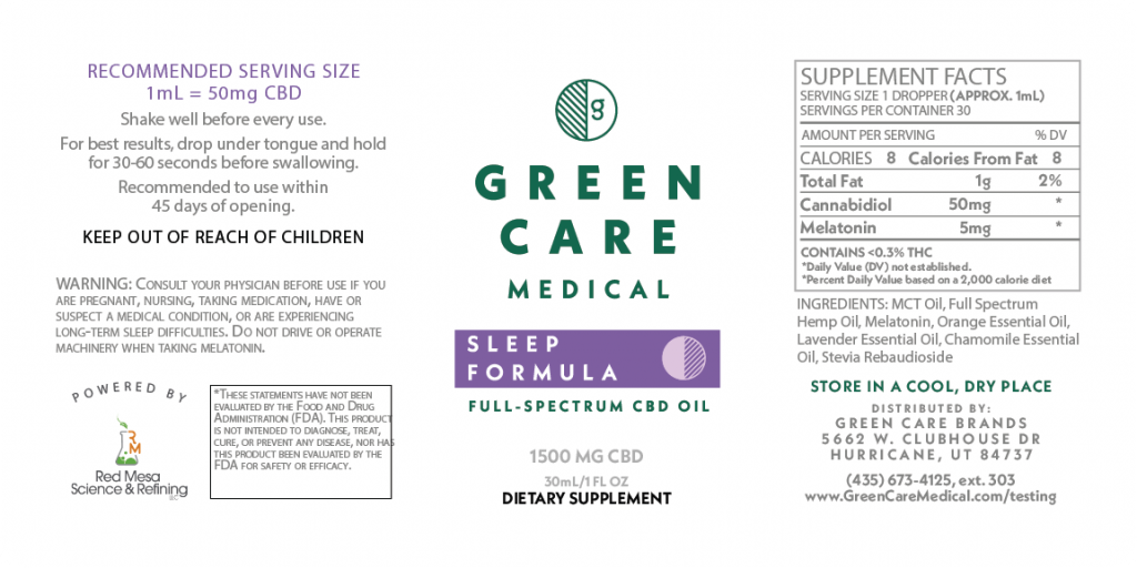 Green Care Medical CBD for Insomnia