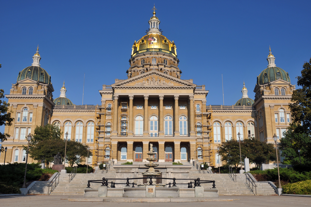 Des Moines Iowa State Capitol Building