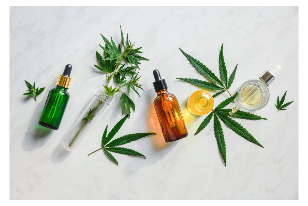 cbd tinctures and leaves